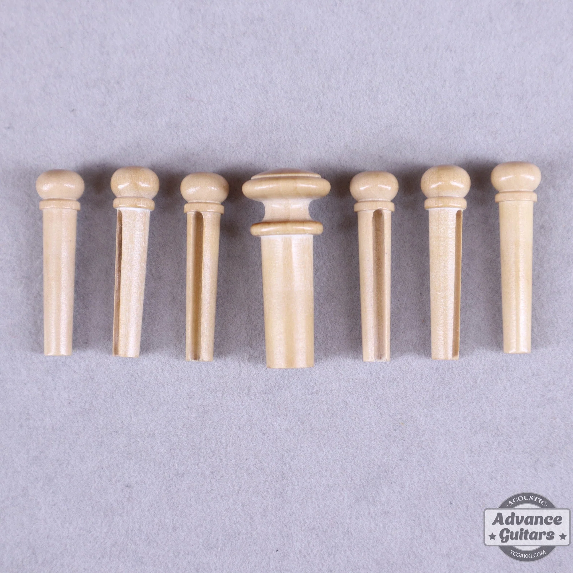 Preciso Wood Bridge Pin & End Pin Set(Boxwood Plain) - Image 2