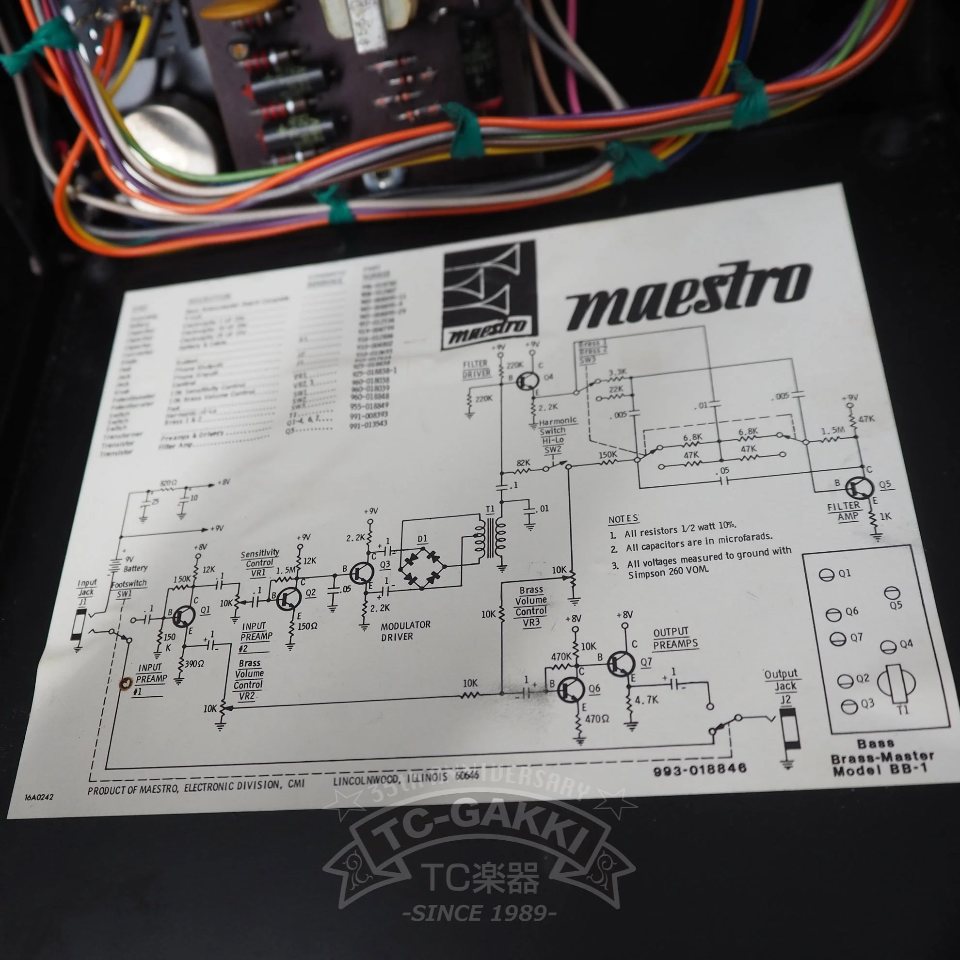 Maestro BASS BRASSMASTER Model BB-1 - Image 6