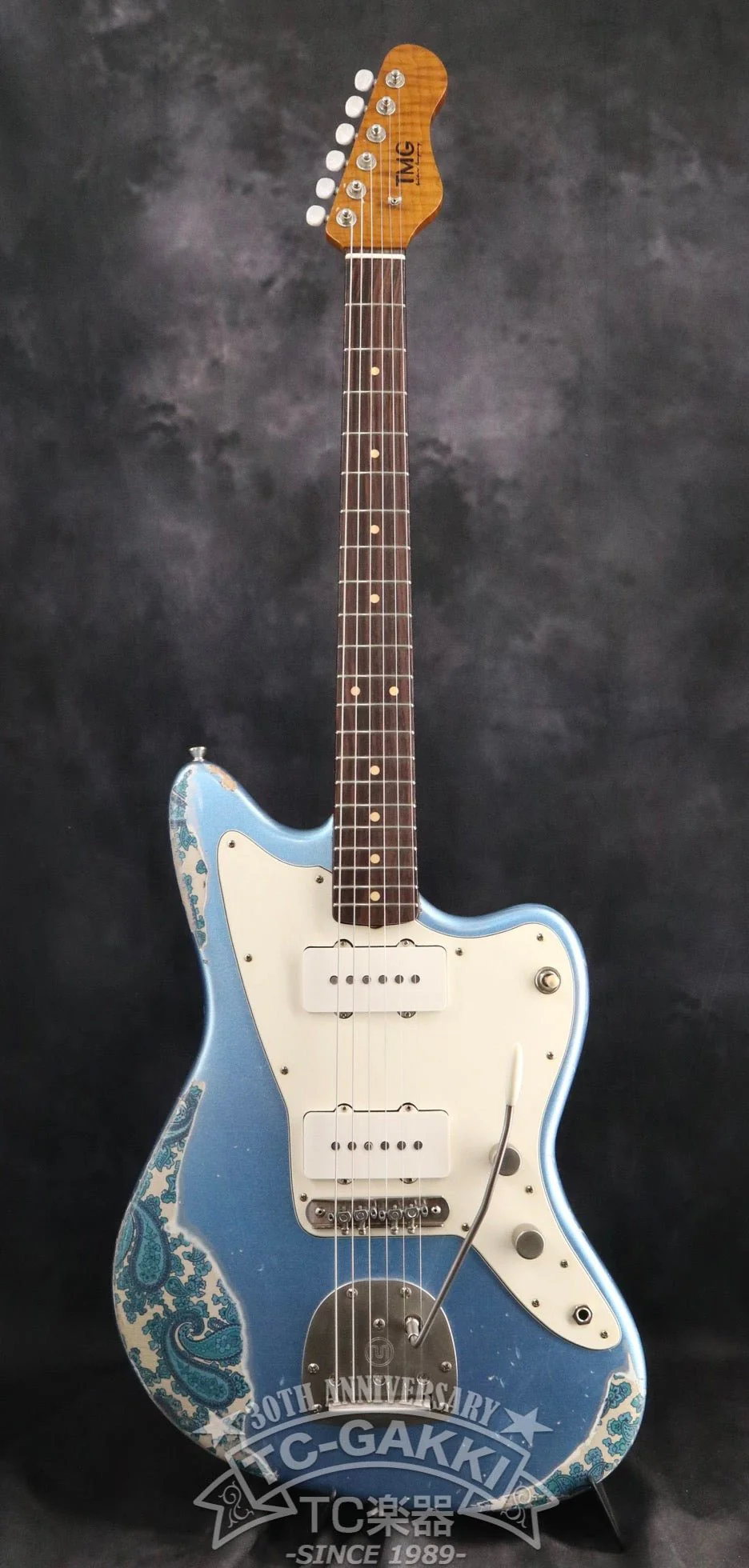 Ronnie Scott Ice Blue Metallic Over Paisley - Image 2