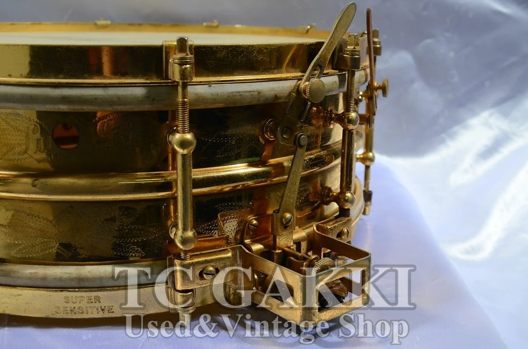 Ludwig Engraved gold-plated snare Drum - Image 5
