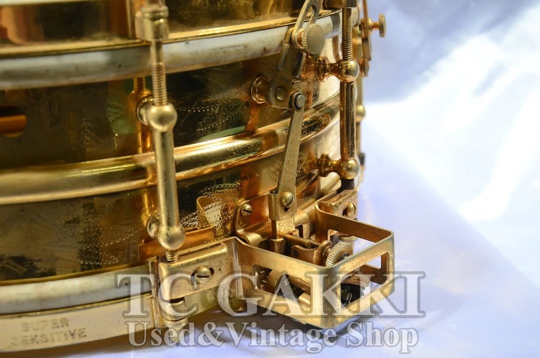 Ludwig Engraved gold-plated snare Drum - Image 6