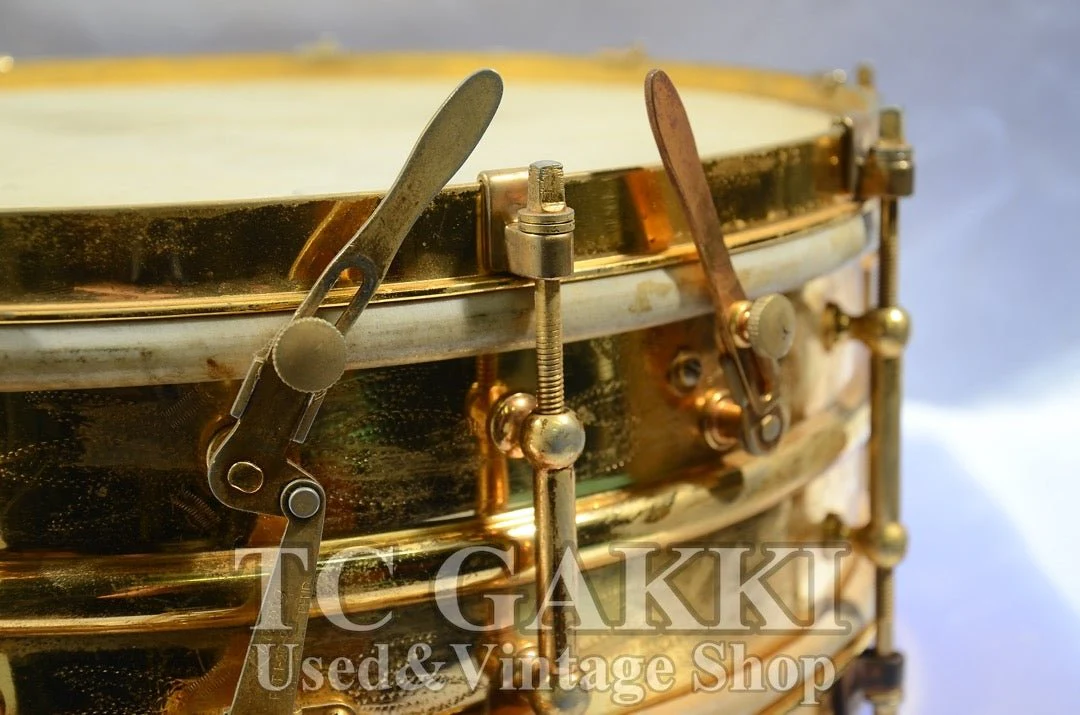 Ludwig Engraved gold-plated snare Drum - Image 7