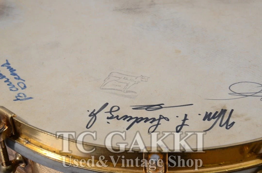 Ludwig Engraved gold-plated snare Drum - Image 8